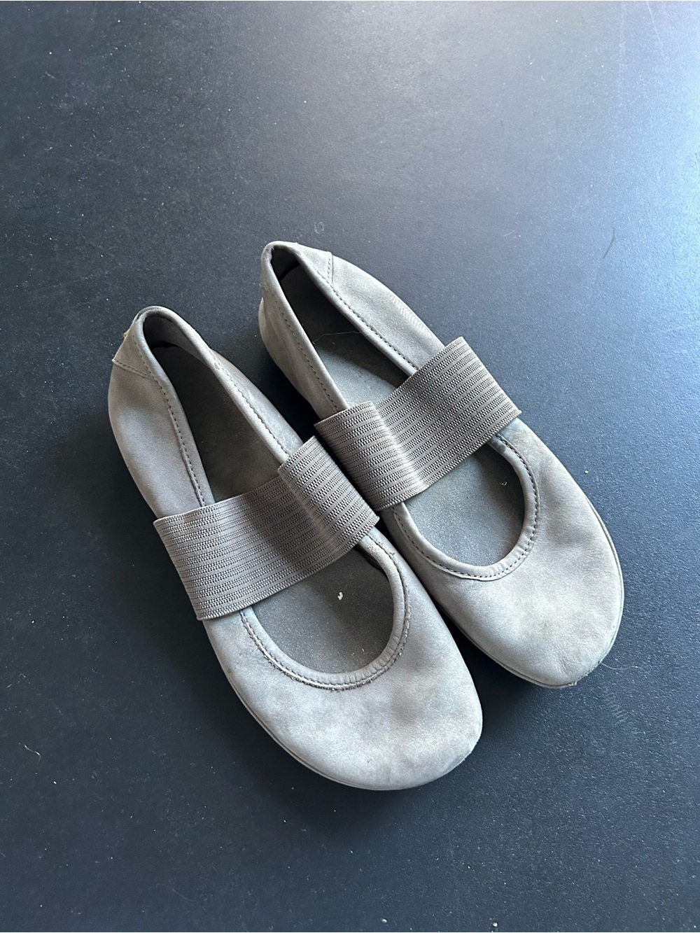 Camper Grey Ballet Flats